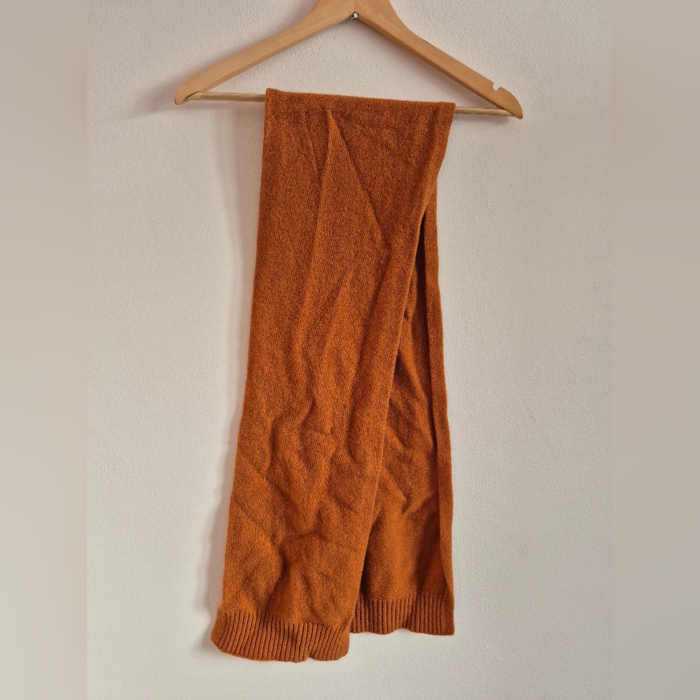 100% Wool Scarf By Simons 31 Burnt Orange